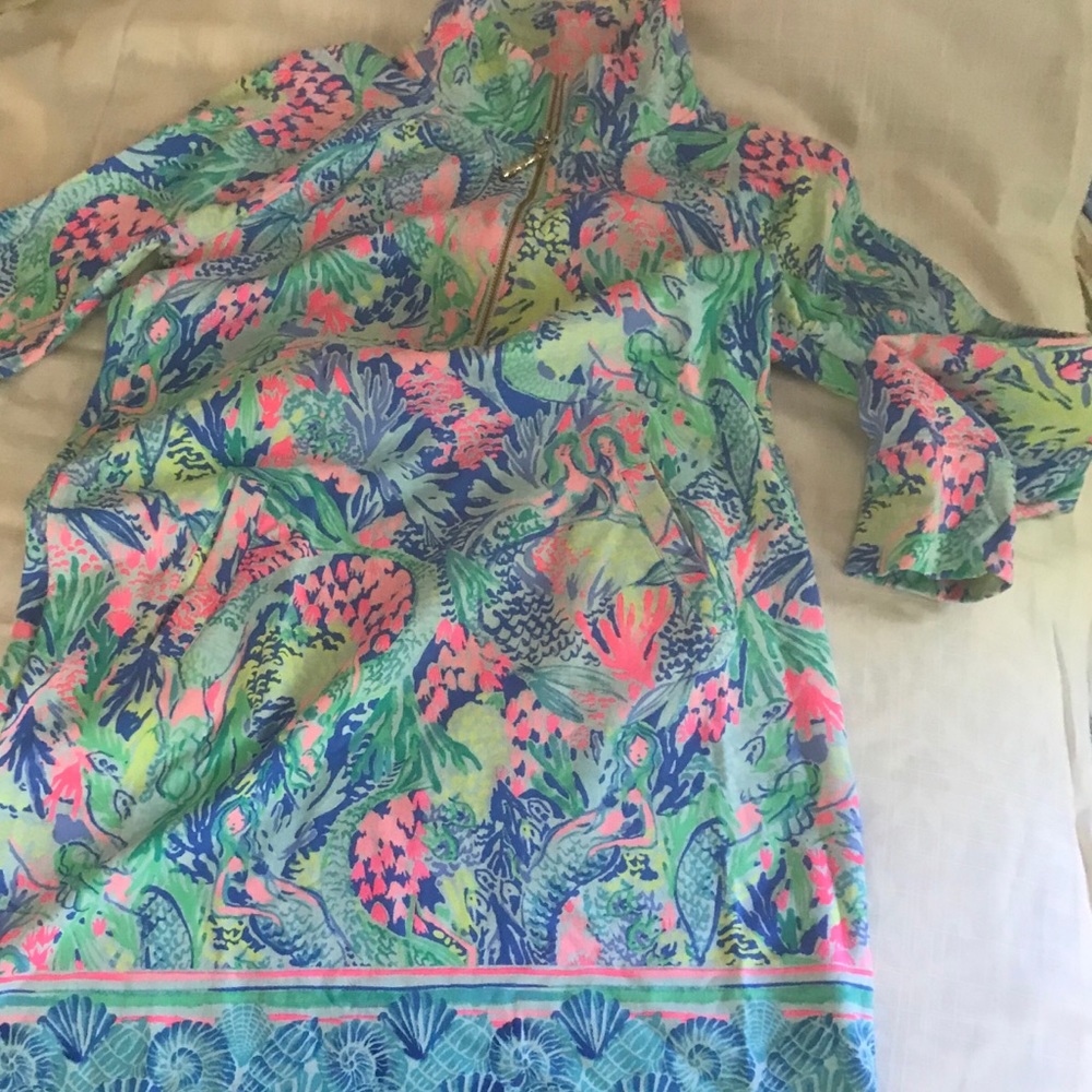 Lilly Pulitzer Skipper Popover Dress Mermaids Cove